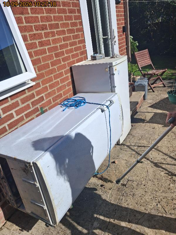 Chest freezer & garage clearance before clearance
