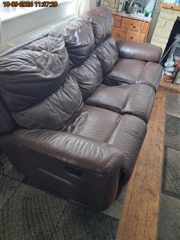 Leather sofa removal, lounge before clearance