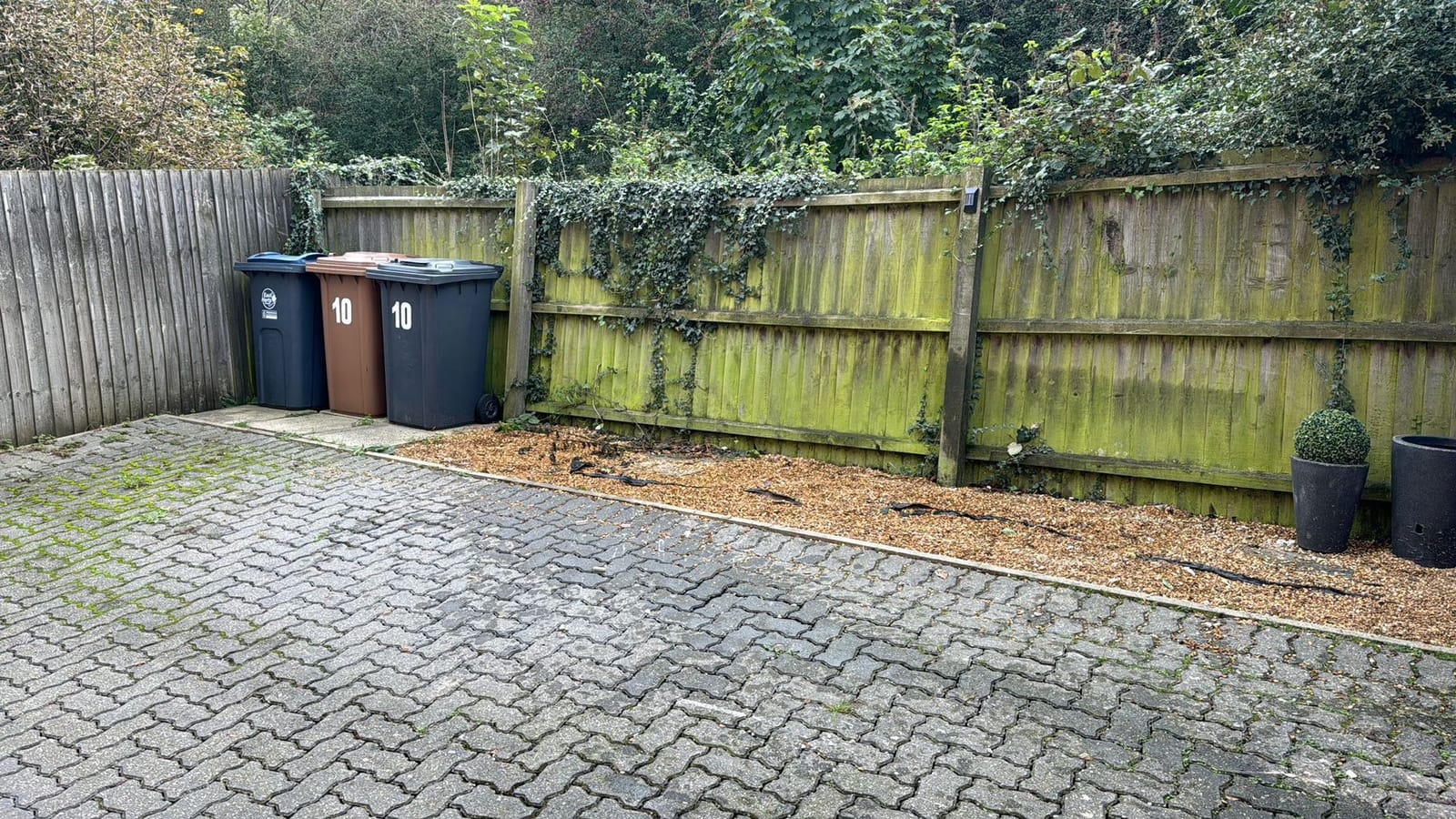 Driveway waste removal after clearance