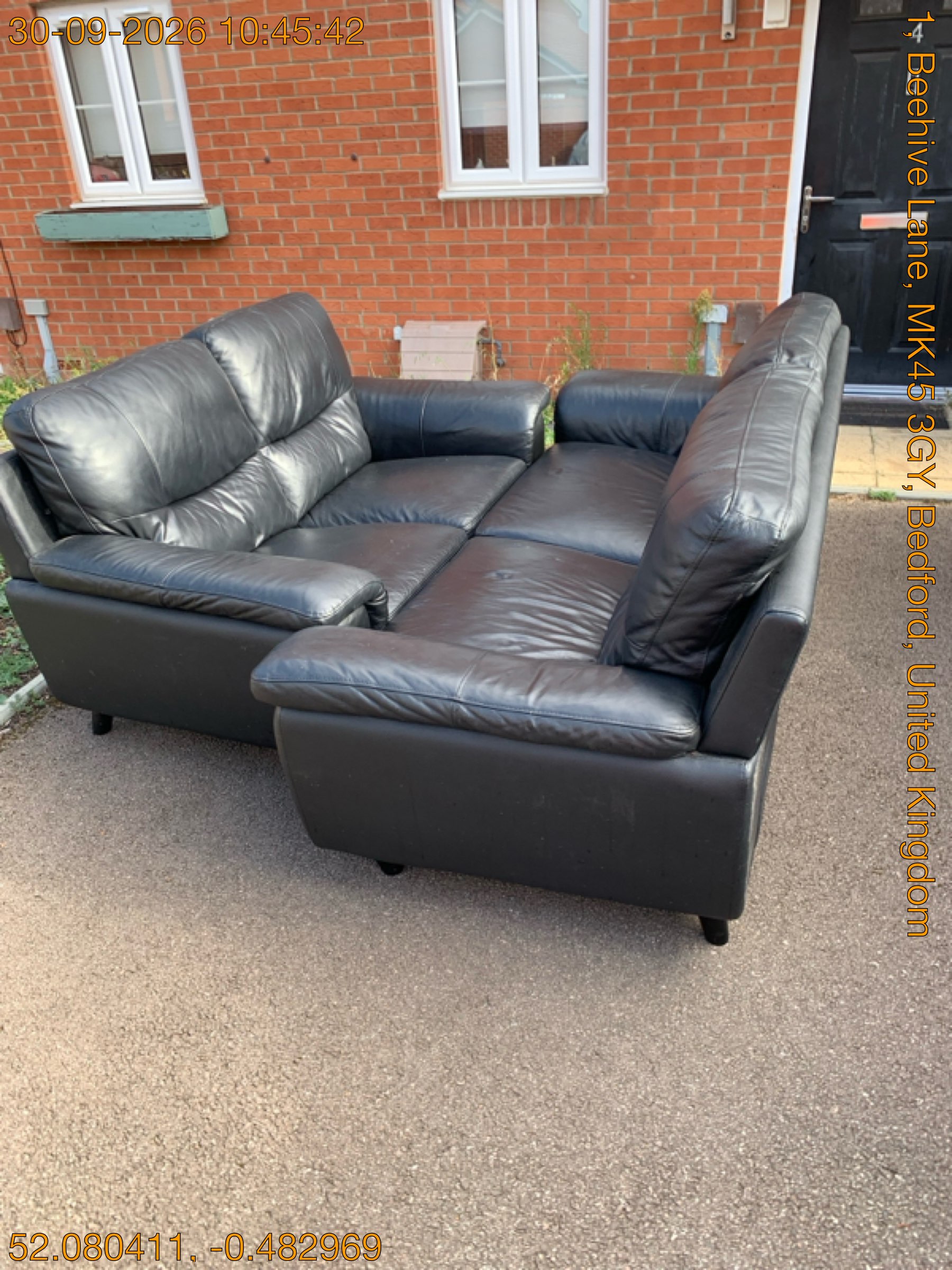 Sofa collection, Beehive Lane, Bedford before clearance