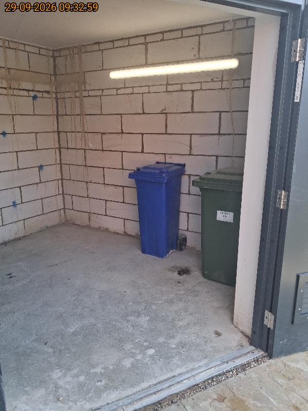 Housing association bin store, Thame after clearance